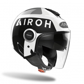 Casco Airoh HELIOS UP BIANCO lucido  scooter vespa moto