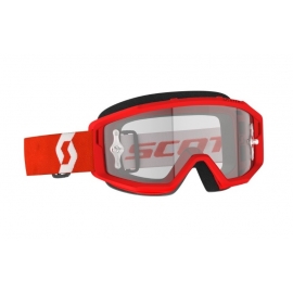 Maschera SCOTT PRIMAL rossa lente trasparente motocross enduro dh