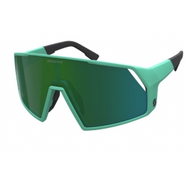 OCCHIALI DA SOLE SCOTT PRO SHIELD verde acqua lente specchiata verde bici tempo libero