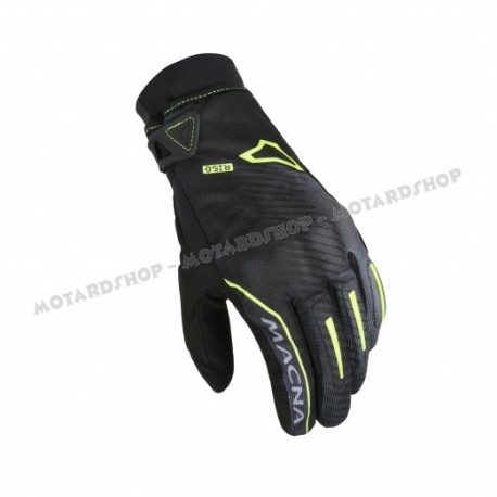 Guanti MACNA CREW RTX waterproof nero giallo moto strada granturismo scooter