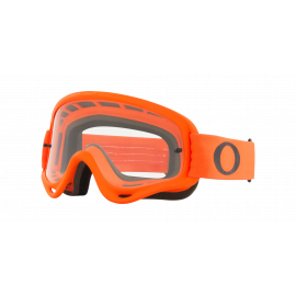 Maschera Oakley O Frame MX arancione lente chiara motocross enduro dh