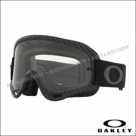 Maschera Oakley O Frame MX matt carbon lente chiara motocross enduro dh