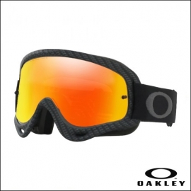 Maschera Oakley O Frame MX carbon lente specchiata rossa  motocross enduro dh
