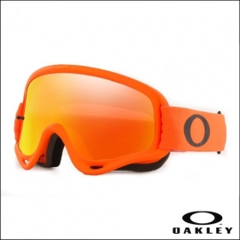 Maschera Oakley O Frame MX arancione lente specchiata rossa  motocross enduro dh