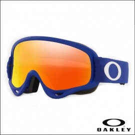Maschera Oakley O Frame MX blu lente specchiata rossa  motocross enduro dh
