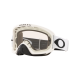 Maschera Oakley O Frame 2.0 Pro MX bianco opaco lente trasparente motocross enduro dh
