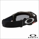 Maschera Oakley Airbrake MX TUFF BLOCKS BLACK GUNMETAL lente fumè Motocross Enduro Mtb