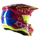 Casco ALPINESTARS SM-5 ACTION rosso giallo blu motocross quad enduro