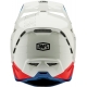 Casco 100% AIRCRAFT COMPOSITE TRIGGER bianco blu rosso Downhill Enduro 