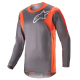 Completo Alpinestars RACER HOEN 23 grigio arancione motocross enduro Quad