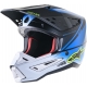 Casco ALPINESTARS SM-5 RAYON blu nero motocross quad enduro