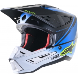 Casco ALPINESTARS SM-5 RAYON blu nero motocross quad enduro