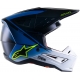 Casco ALPINESTARS SM-5 RAYON blu nero motocross quad enduro