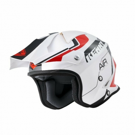 CASCO KENNY TRIAL AIR rosso moto trial jet