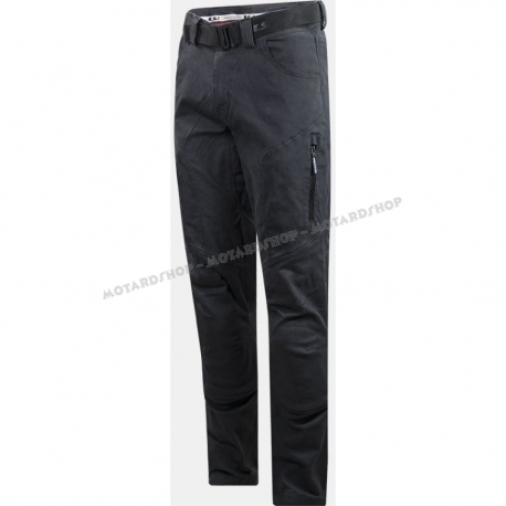 Pantalone Moto LS2 STRAIGHT uomo grigio scuro strada granturismo
