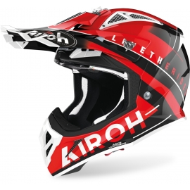 CASCO AIROH AVIATOR ACE AMAZE rosso lucido motocross, enduro quad