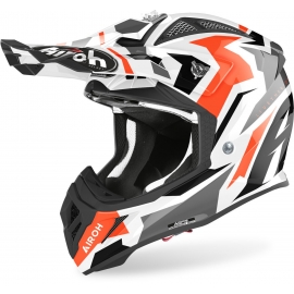 CASCO AIROH AVIATOR ACE SWOOP arancione lucido motocross, enduro quad