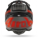 CASCO AIROH WRAAP SEQUEL arancione grigio nero motocross, enduro quad