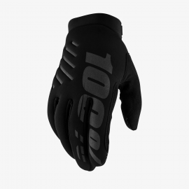 100% BRISKER NERO Guanto invernale in Neoprene Motocross Enduro Mtb