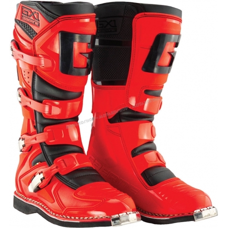 Stivali GAERNE GX1 rosso e nero motocross enduro quad