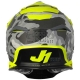 Casco Motocross Just1 J39 KINETIC camo grigio arancio fluo Enduro Quad Supermotard