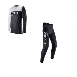 Completo LEATT 3.5 pantalone IKS e maglia Ultraweld grafite enduro motocross quad