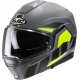 Casco modulare HJC i100 BEIS grigio giallo fluo moto da strada scooter