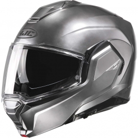 Casco modulare HJC i100 HYPER SILVER argento moto da strada scooter granturismo