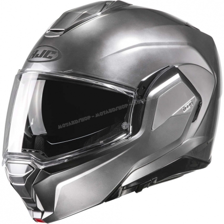 Casco modulare HJC i100 HYPER SILVER argento moto da strada scooter granturismo