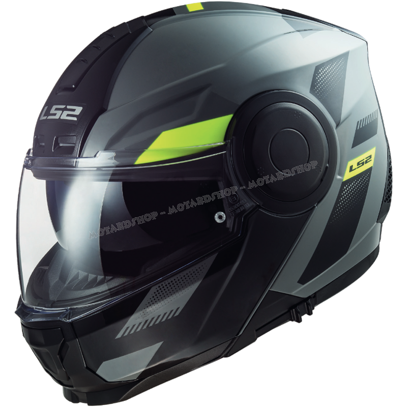 Casco Modulare LS2 FF902 SCOPE MAX grigio giallo moto scooter