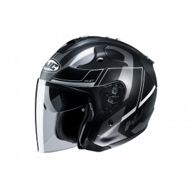 Casco FG JET KOMINA nero moto da strada scooter