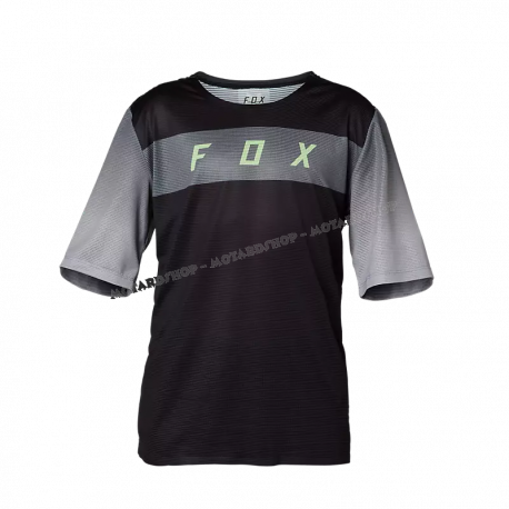 Maglia FOX Flexair per ragazzi  nero grigio giallo fluoDh ENDURO MTB