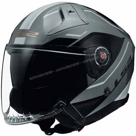 Casco jet LS2 OF603 INFINITY 2 VEYRON moto strada scooter