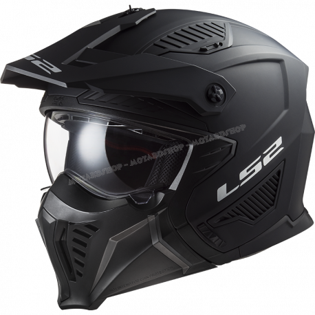 Mascherina Visiera Per Casco Moto Con Occhiali Fumé - Separabile, Universale, Nero