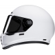 Casco integrale HJC V10 vintage bianco moto da strada scrambler