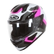 Casco integrale HJC C10 TINS bianco fucsia moto da strada scooter