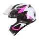 Casco integrale HJC C10 TINS bianco fucsia moto da strada scooter