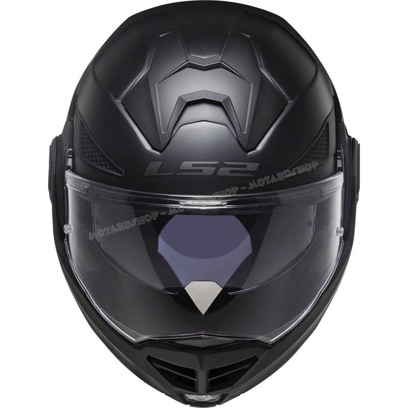Casco Moto Modulare Apribile Con Doppia Visiera Parasole, ECE Omologato, 4XL (67-68 Cm), Nero