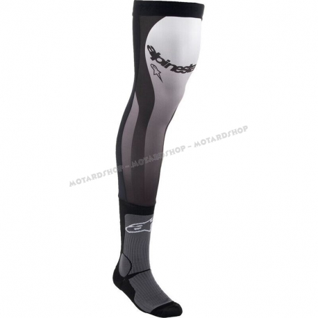 ALPINESTARS KNEE BRACE SOCKS bianco nero motocross enduro quad