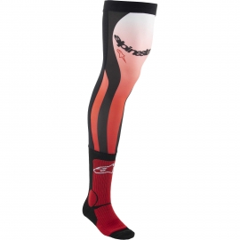 ALPINESTARS KNEE BRACE SOCKS rosso bianco motocross enduro quad