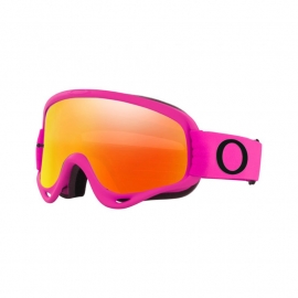 Maschera Oakley O Frame fucsia lente specchiata rossa  motocross enduro dh