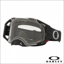 Maschera OAKLEY AIRBRAKE MX TUFF BLOCKS GUNMETAL motocross Enduro 