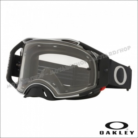 Maschera OAKLEY AIRBRAKE MX TUFF BLOCKS GUNMETAL motocross Enduro 
