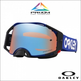 Maschera OAKLEY AIRBRAKE MX MOTO BLUE B1B lente SAPPHIRE motocross Enduro 