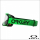 Maschera OAKLEY AIRBRAKE MX MOTO GREEN B1B lente chiara motocross Enduro 