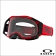 Maschera OAKLEY AIRBRAKE MX MOTO RED B1B lente chiara motocross Enduro 