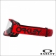 Maschera OAKLEY AIRBRAKE MX MOTO RED B1B lente chiara motocross Enduro 