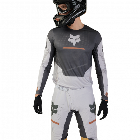 Completo motocross 2023 FOX FLEXAIR OPTICAL grigio acciaio enduro quad