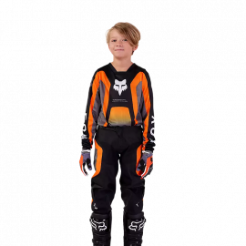 Completo motocross FOX 180 BALLAST BAMBINO 2024 grigio arancione enduro quad