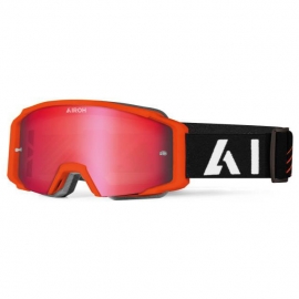 Maschera motocross AIROH BLAST XR1 arancione lente specchiata enduro quad